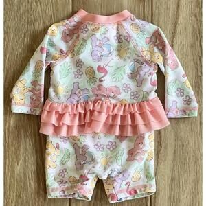 Care Bears 0-3 Month Swimsuit Long Sleeve One Piece Bodysuit
